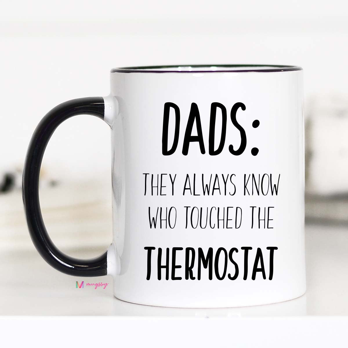 Don't Touch the Thermostat Travel Mug, Father's Day Travel Cup – Mugsby