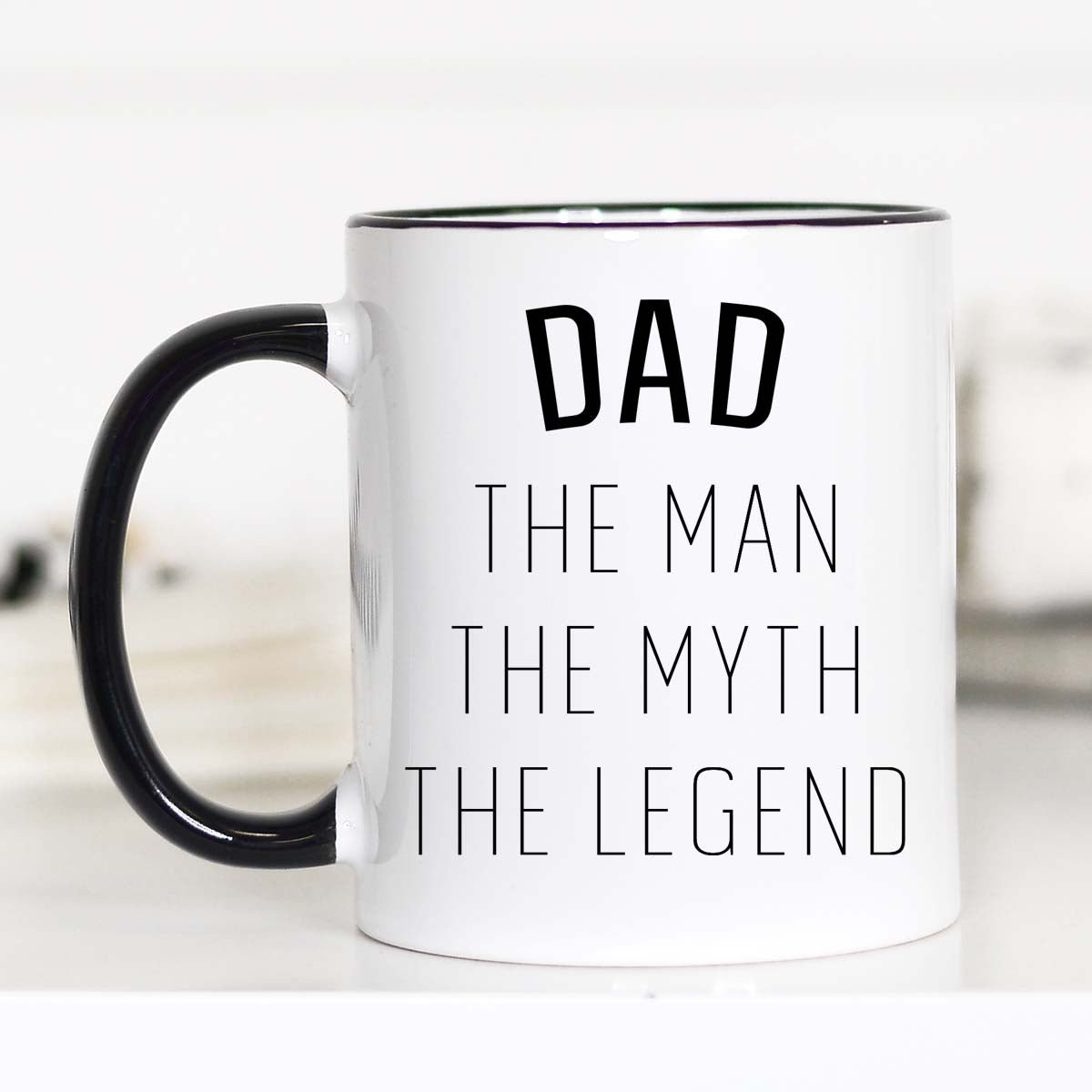 Dad the Man the Myth the Legend Travel Mug, Thermal Coffee Mug, Thermos Tea  Mug, Father's Day Gift, Gift for Dad, Dad Travel Mug 