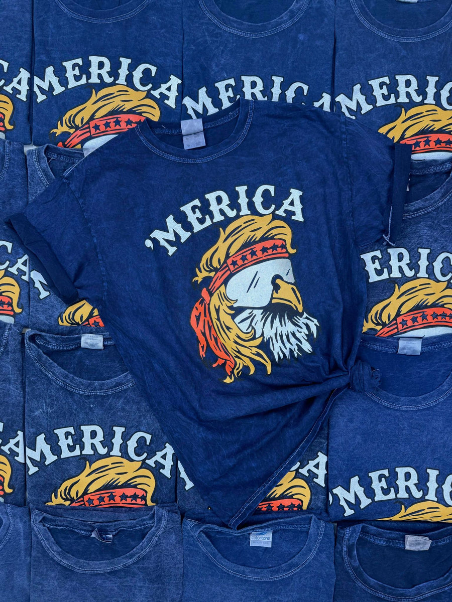 Merica Eagle Shirt (Navy)