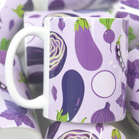 Eggplants Full Wrap Ceramic Mug