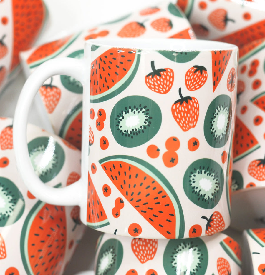 Fruits Full Wrap Ceramic Mug