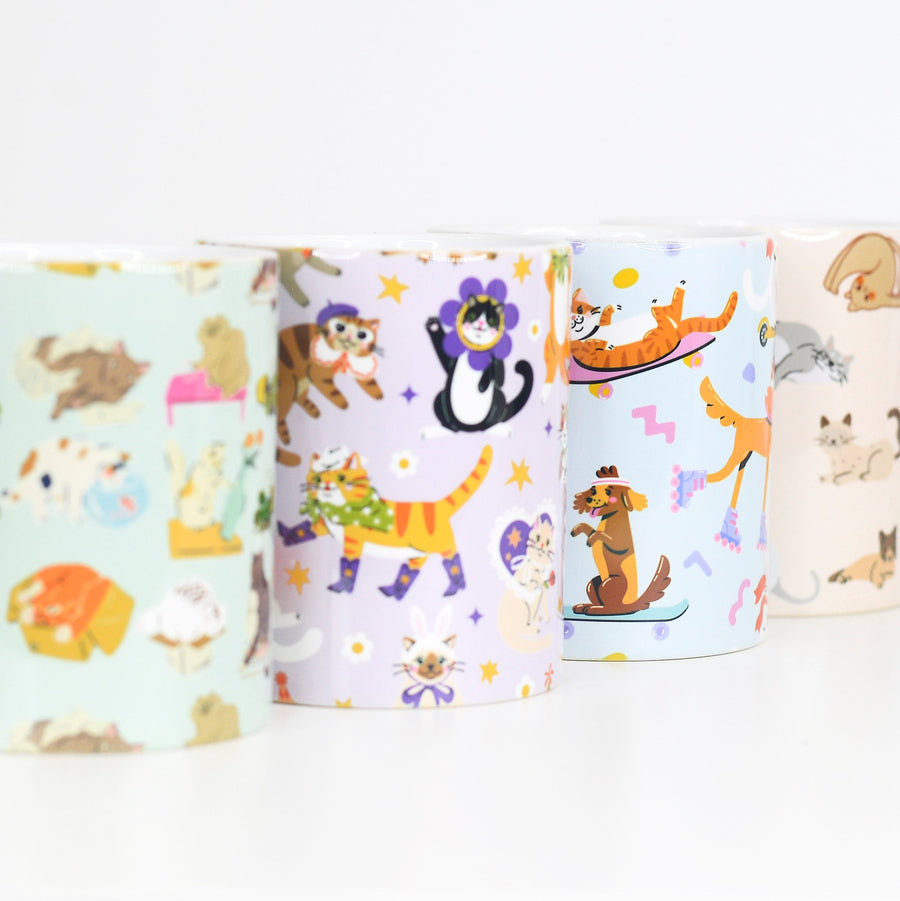 Cool Cats Full Wrap Ceramic Mug