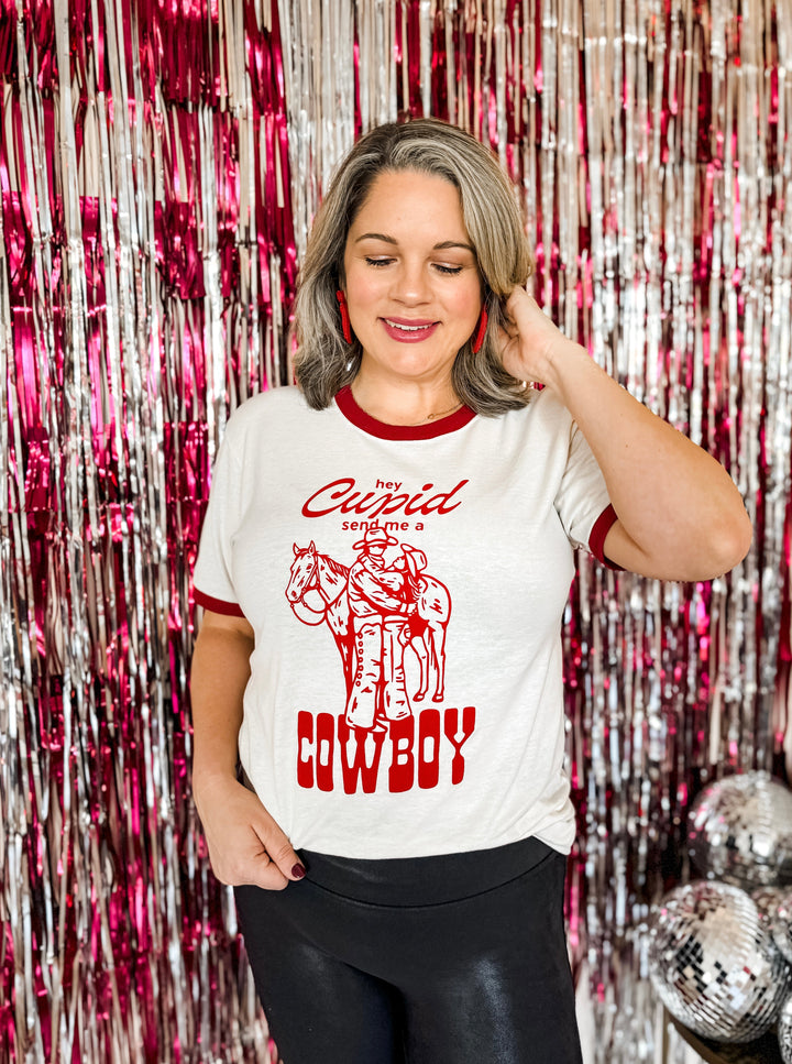 Cupid Cowboy Valentines Tee
