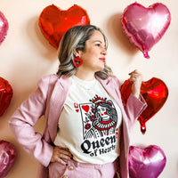 Queen of Hearts Valentine's Graphic Shirt