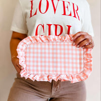 Gingham Frilly Bags