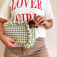 Gingham Frilly Bags