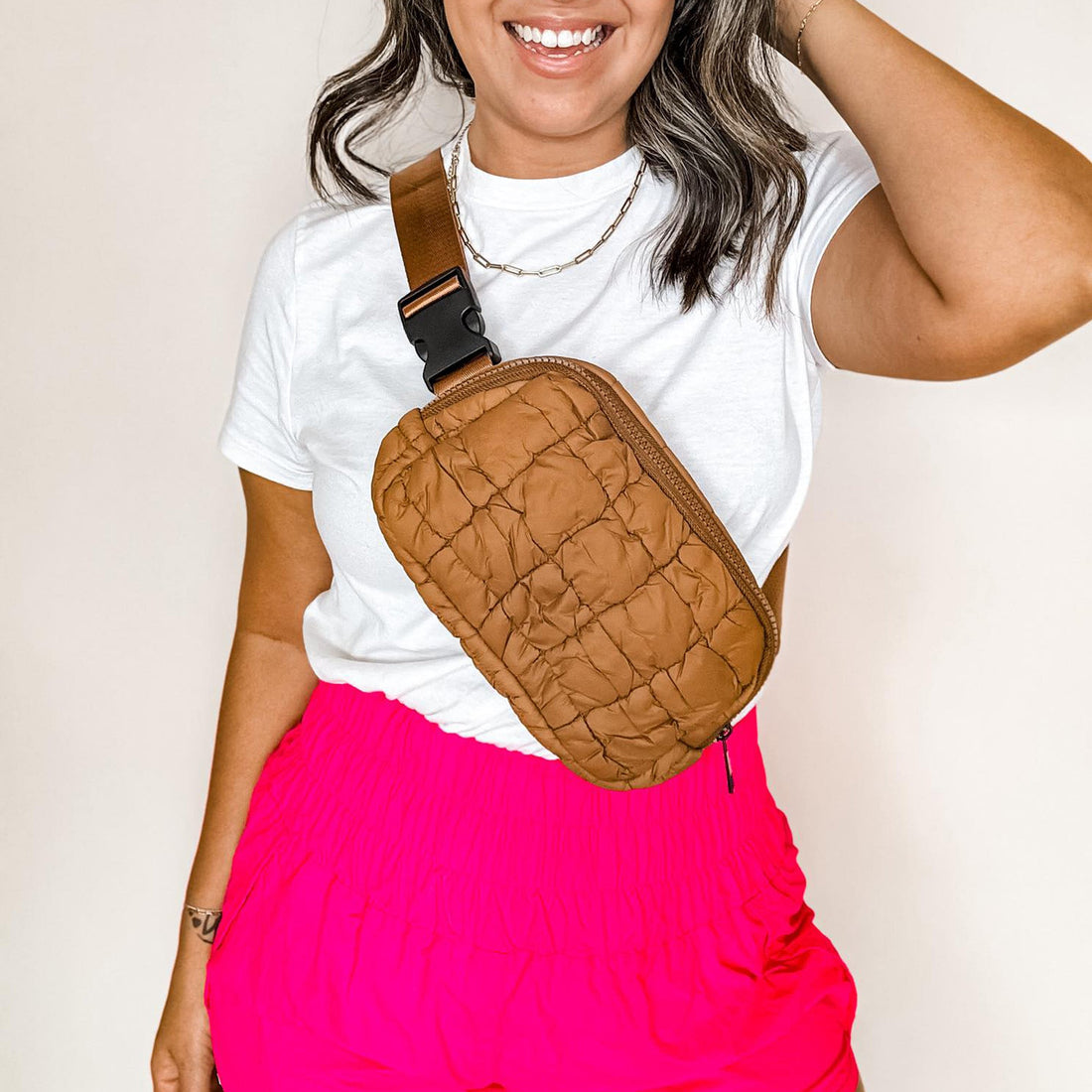 expresso puff crossbody bag