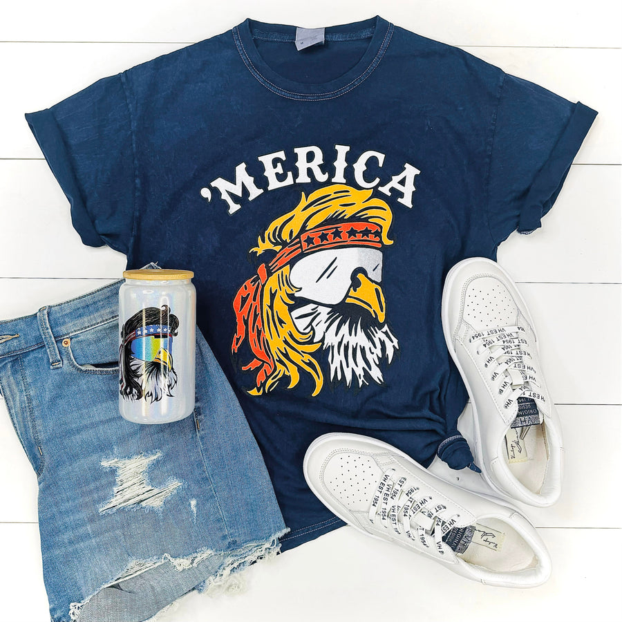 Merica Eagle Shirt (Navy)