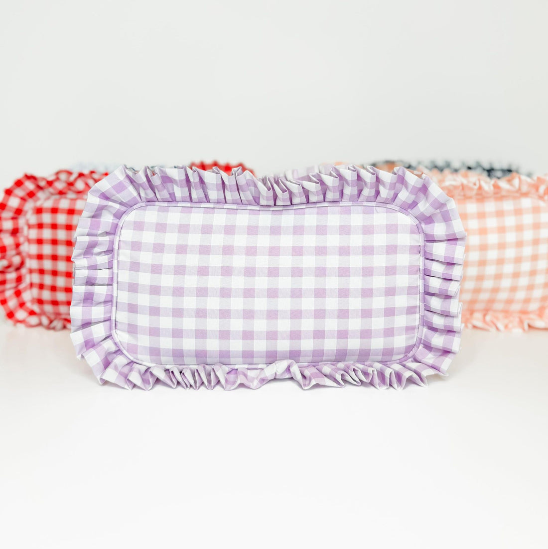 Gingham Frilly Bags