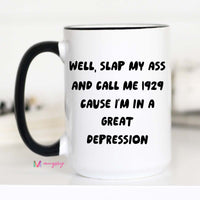 great depression coffee mug