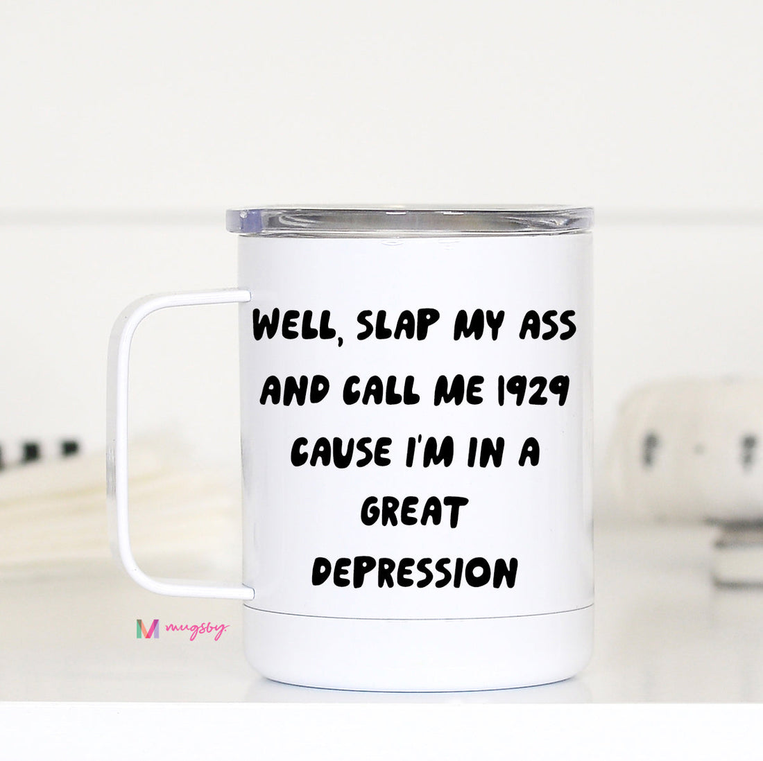 great depression travel mug